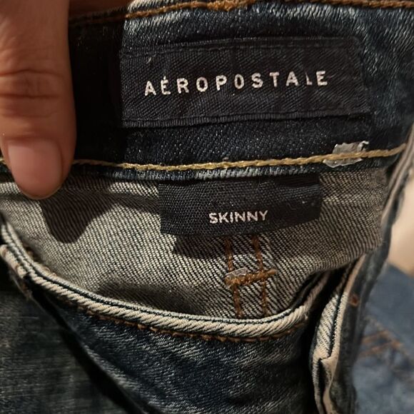 Aeropostale skinny Washed distressed jeans washed 34x32 - Picture 14 of 14